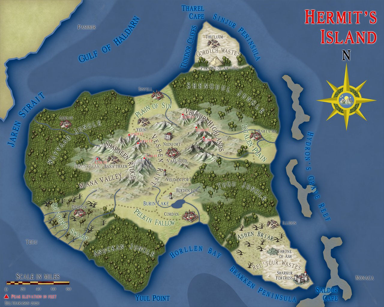 Nibirum Map: hermit's island by Andrew